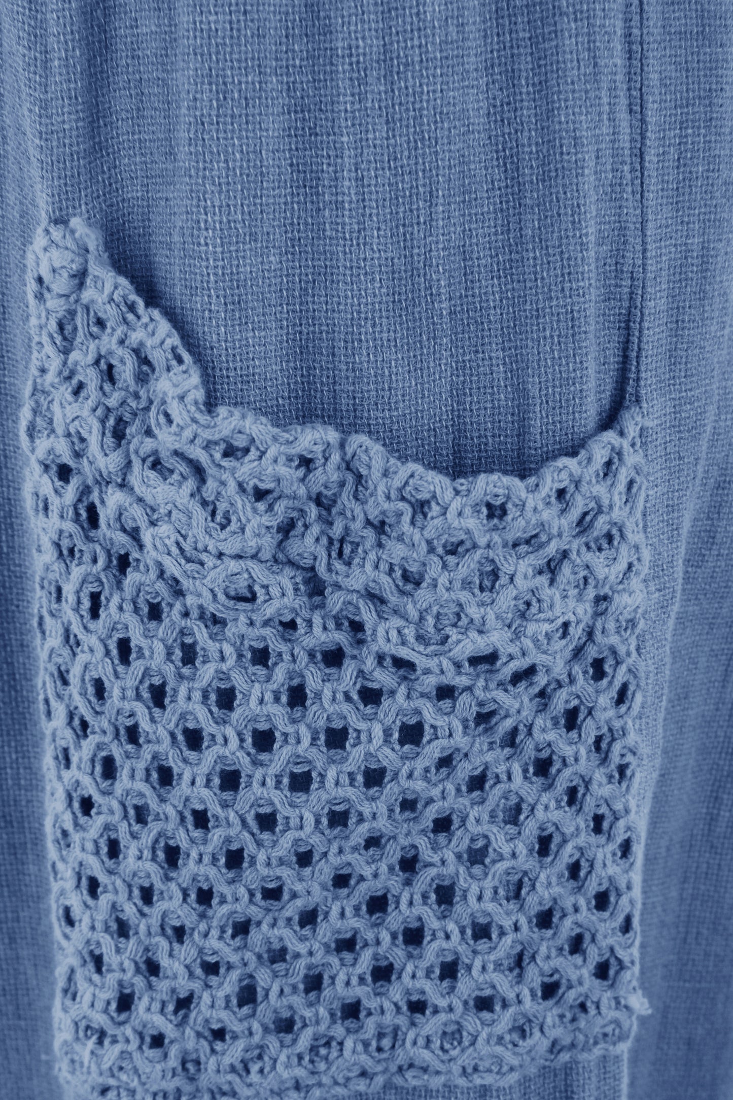 2 Crochet Pocket Barrel Leg Hopsack Trouser