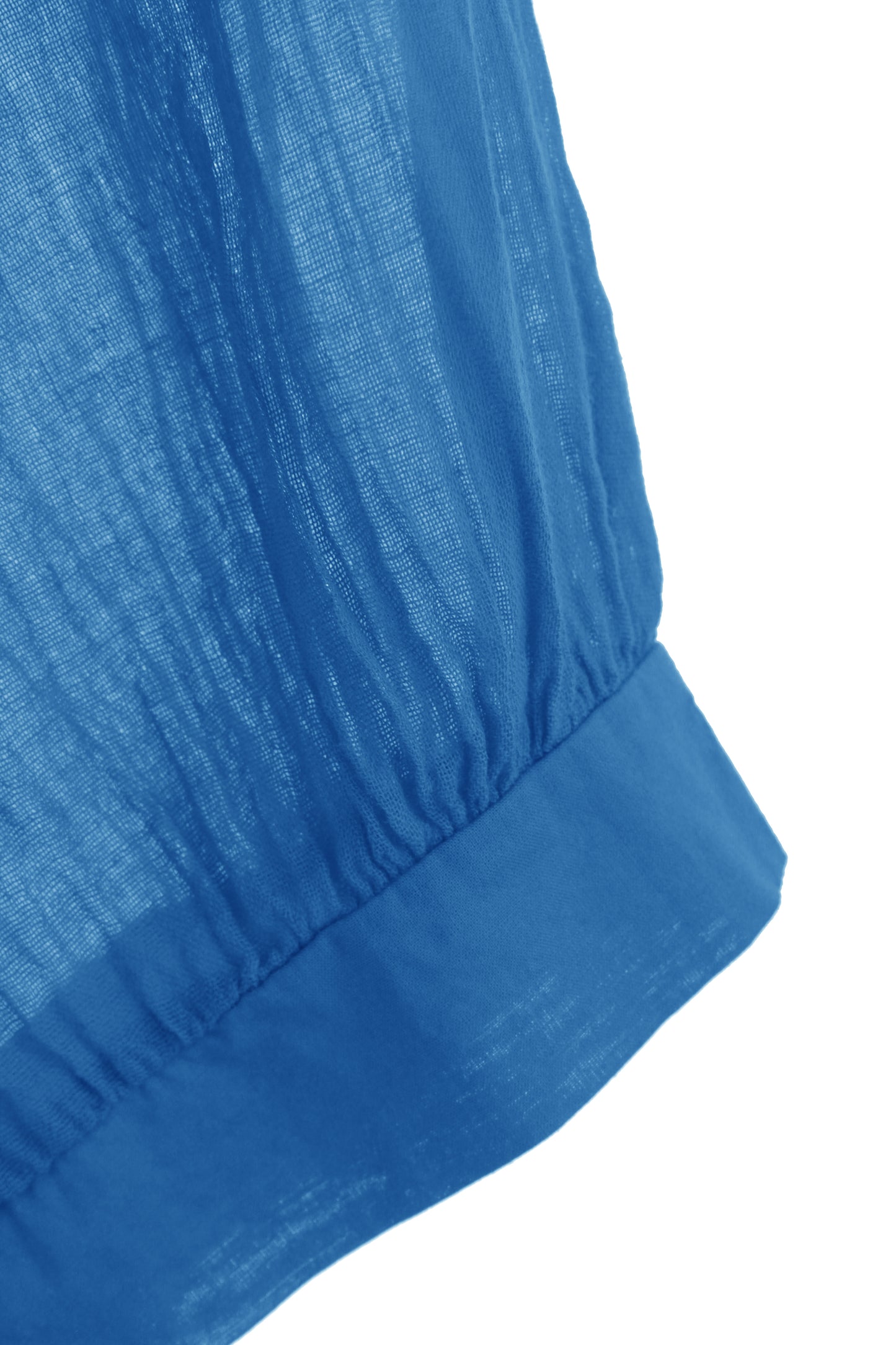 Ruched Shoulder Cotton Top