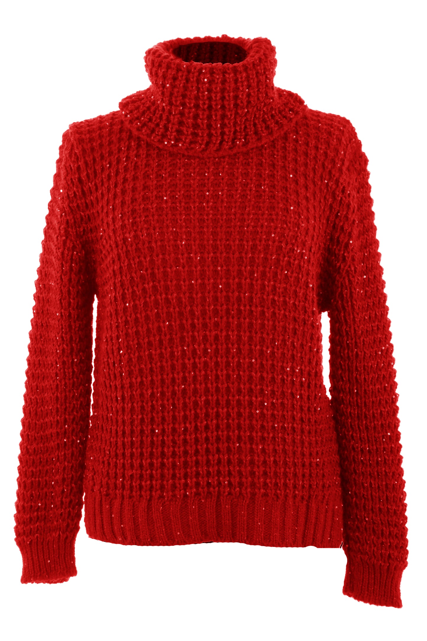 Sequin Detail Waffle Knit Jumper