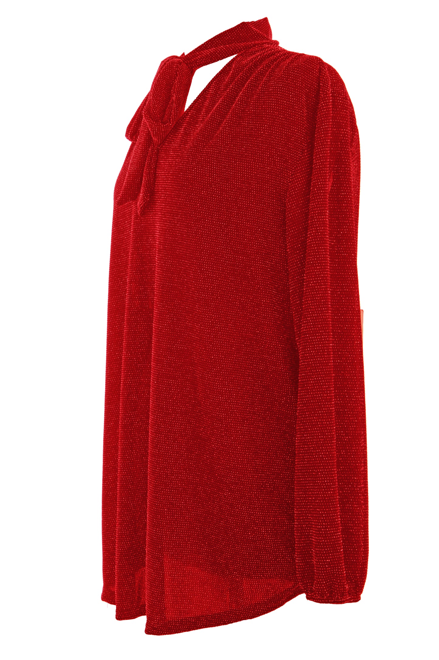 Tie Neck Lurex Top