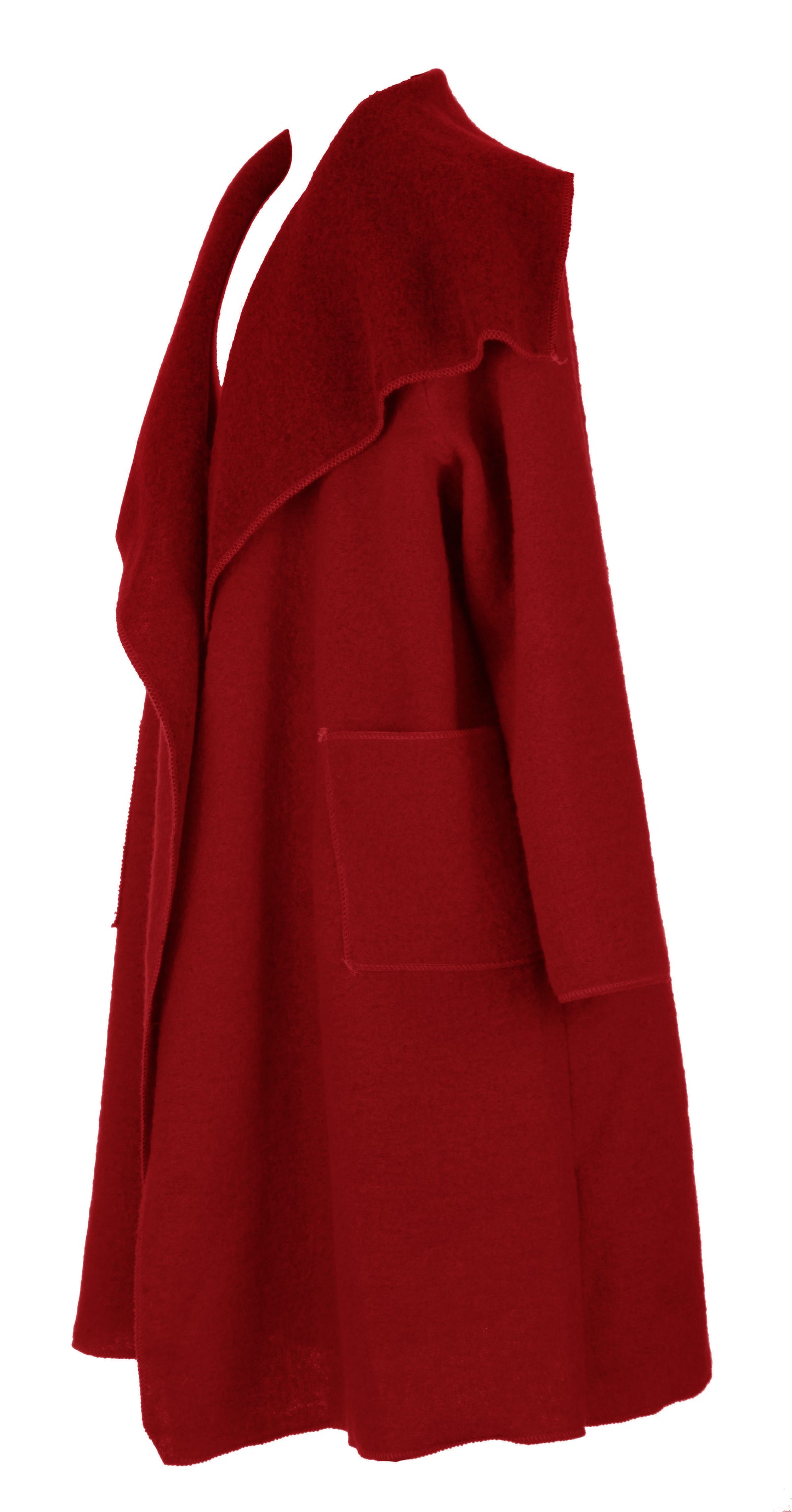 Waterfall Boiled Wool Coat