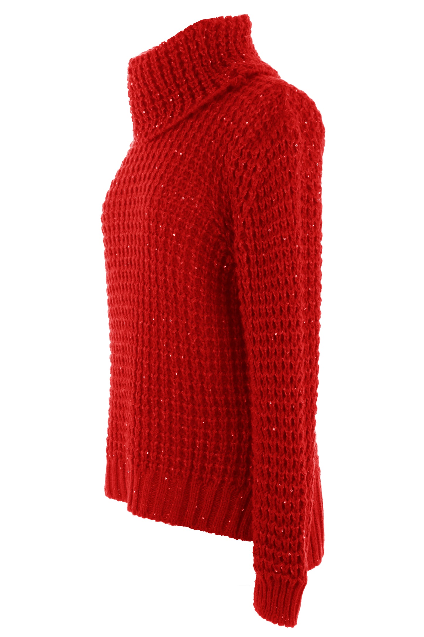 Sequin Detail Waffle Knit Jumper