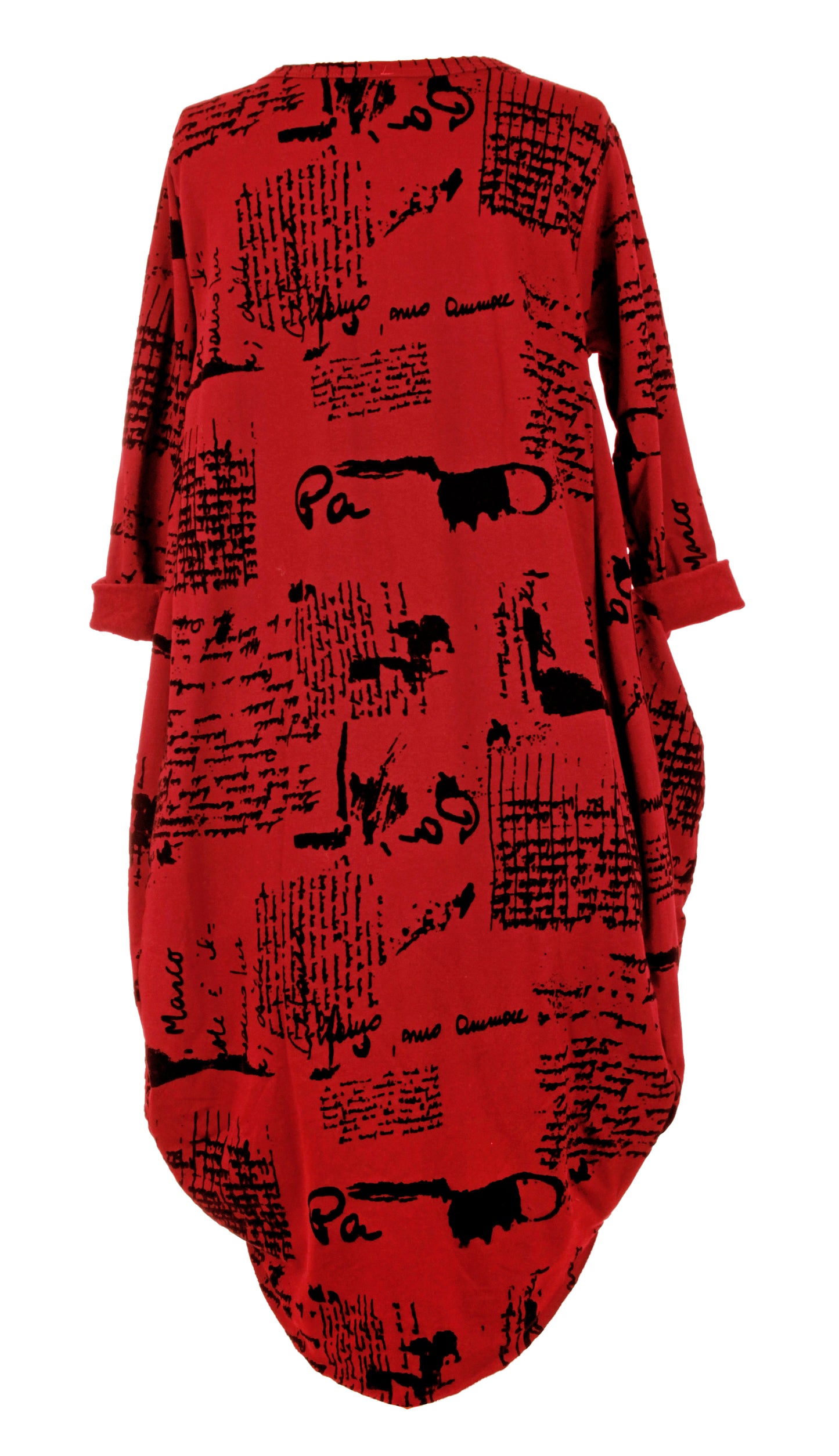 Flocking Script Midi Dress