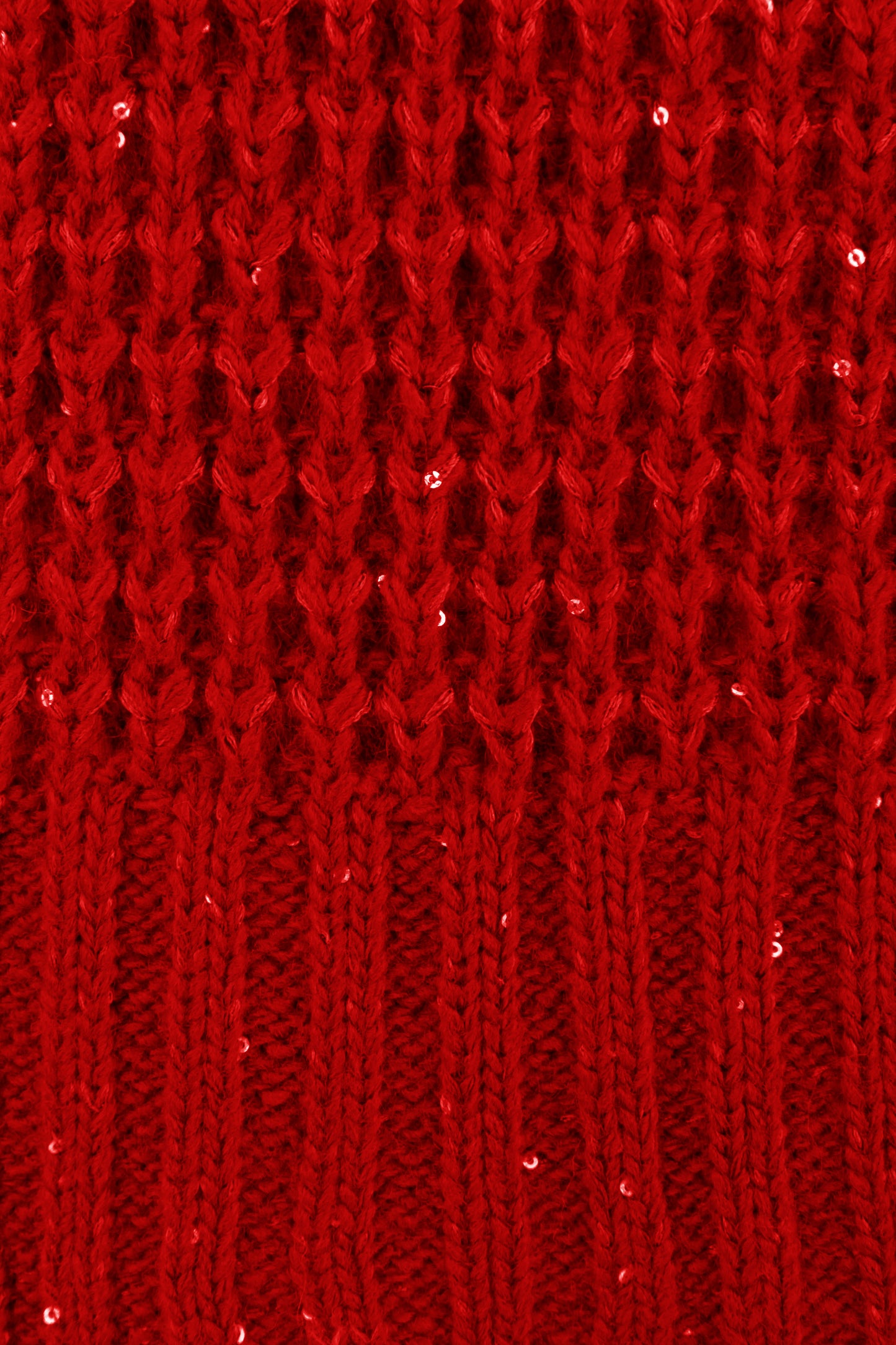 Sequin Detail Waffle Knit Jumper