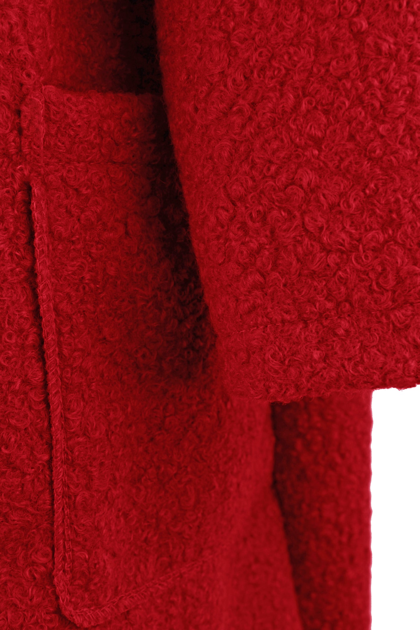 Plain Boucle Coat