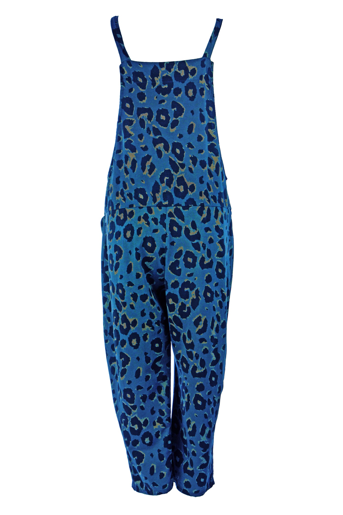 Leopard Jersey Dungarees