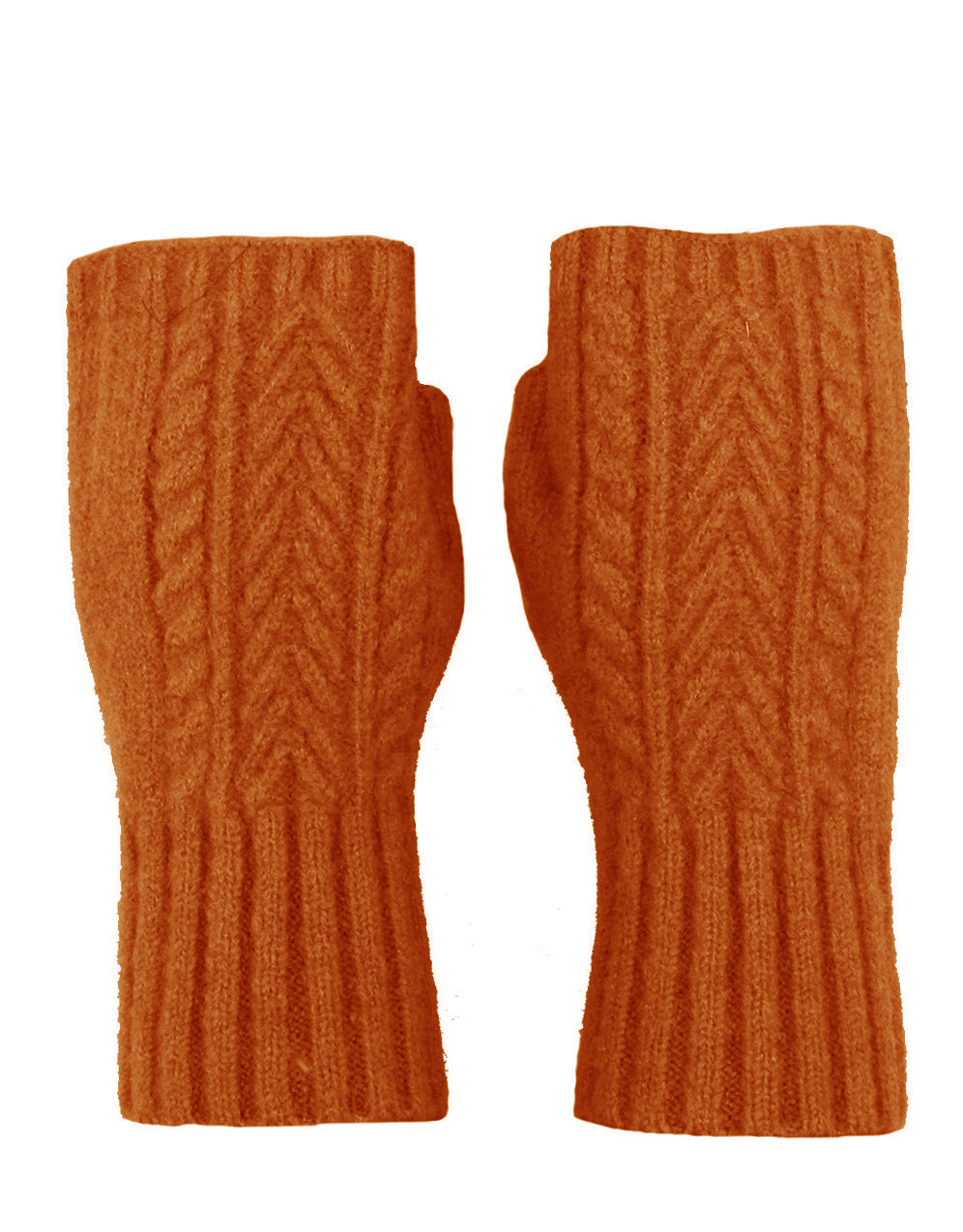 Fingerless Cashmere Knit Gloves