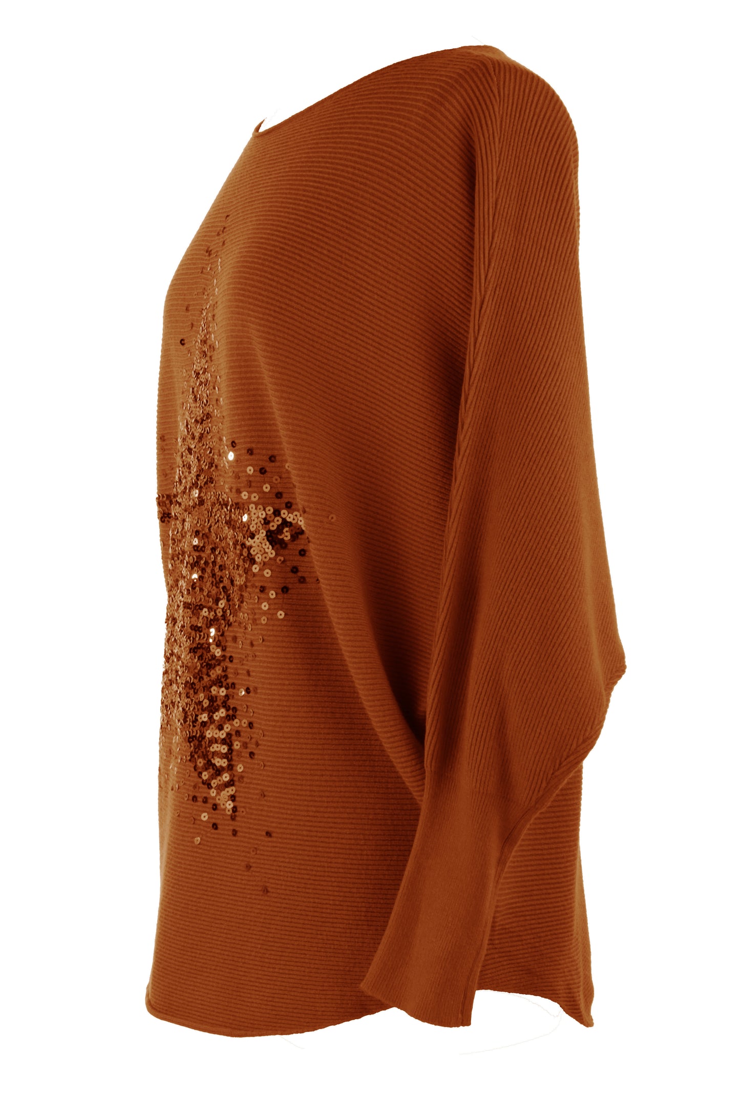 Sequin Star Ribbed Jumper