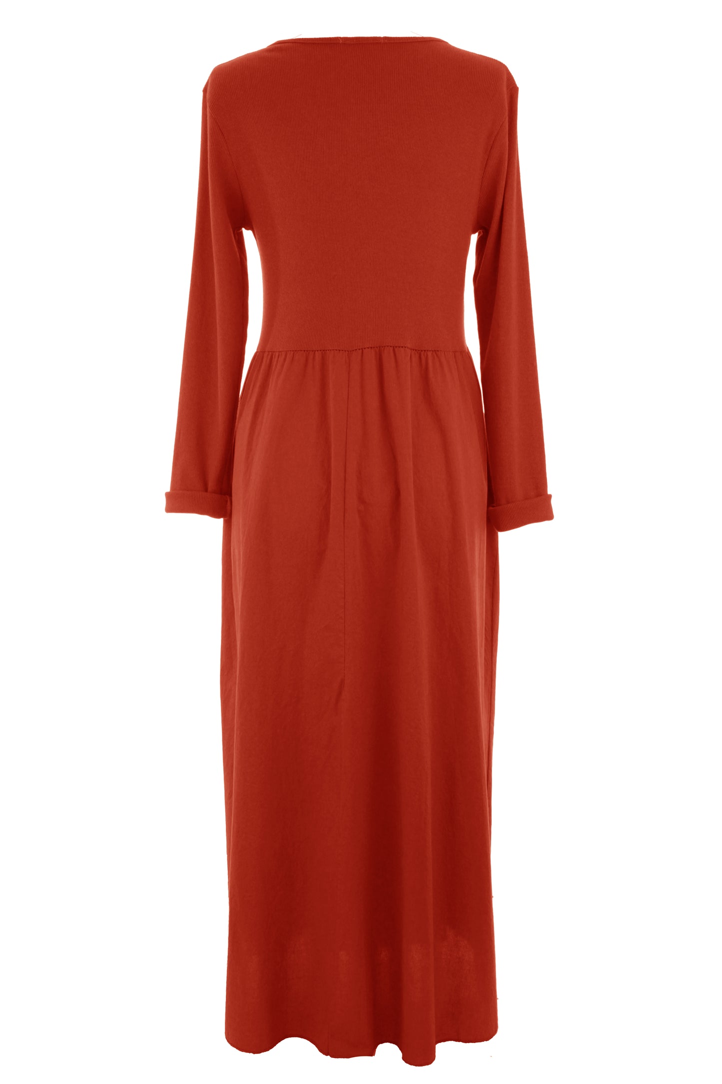 Ribbed Cotton Midi Dress