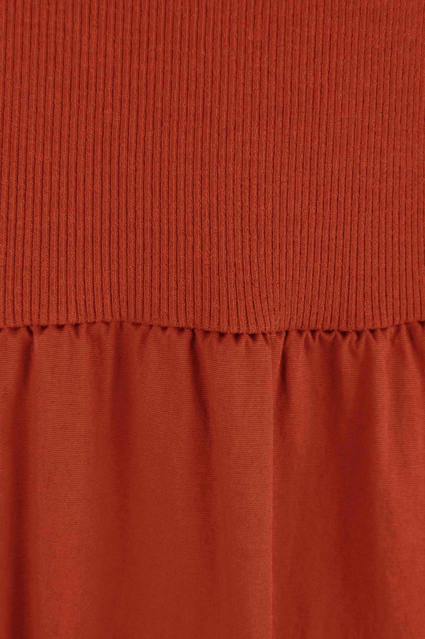 Ribbed Cotton Midi Dress