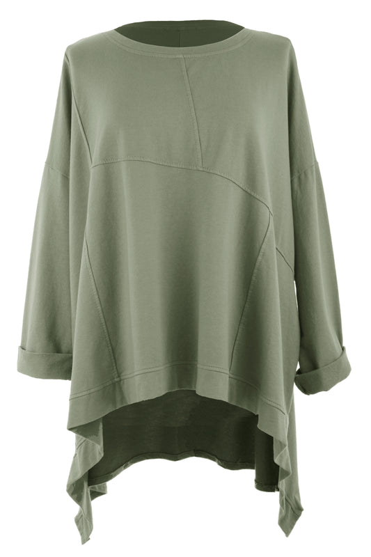 Panel Detail Jersey Top