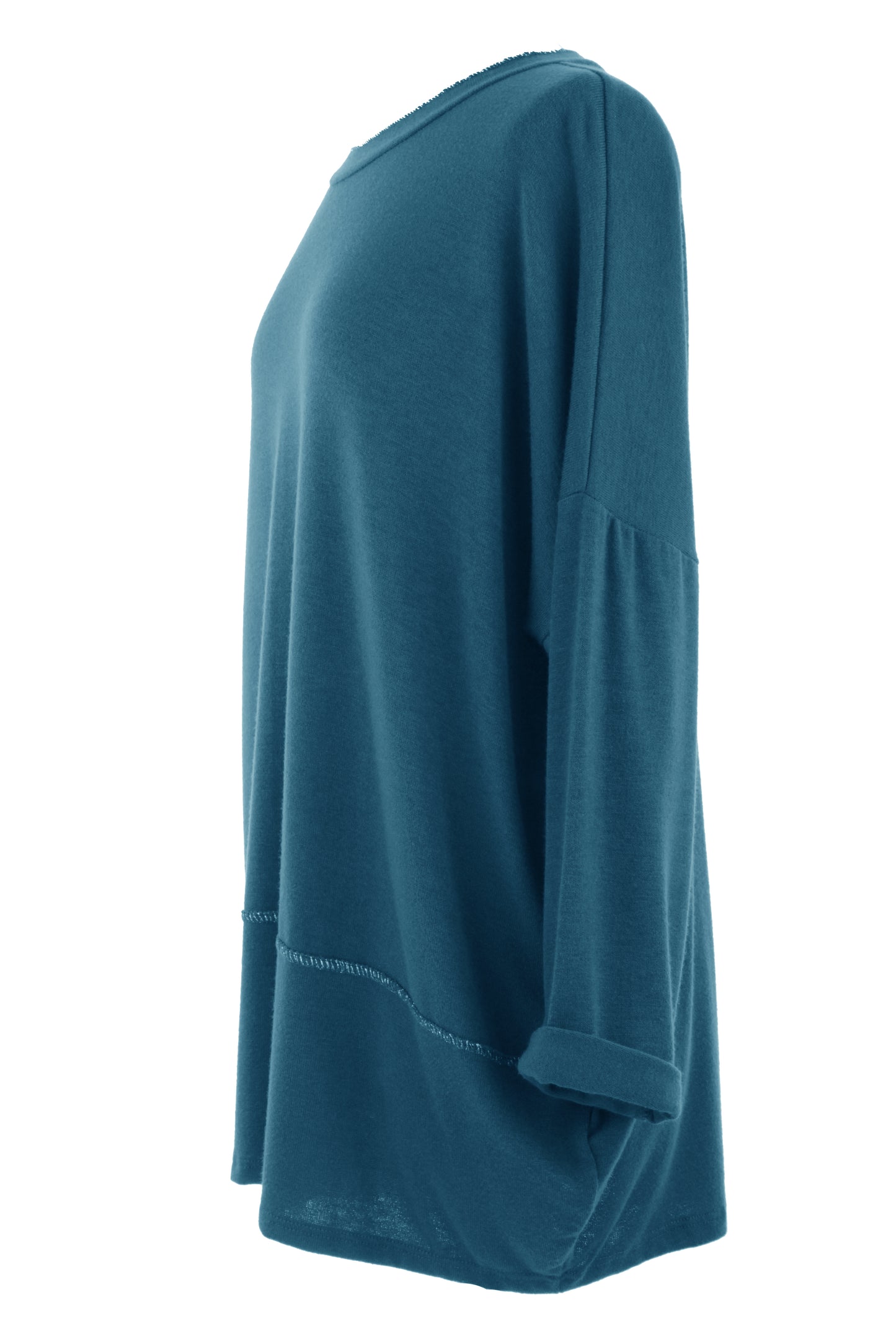 Lurex Trim Soft Knit Necklace Jumper