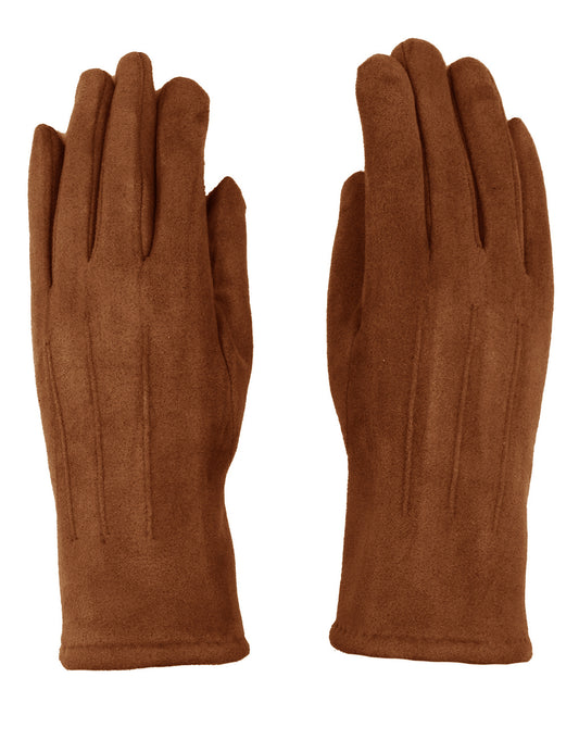 3 Line Suede Gloves