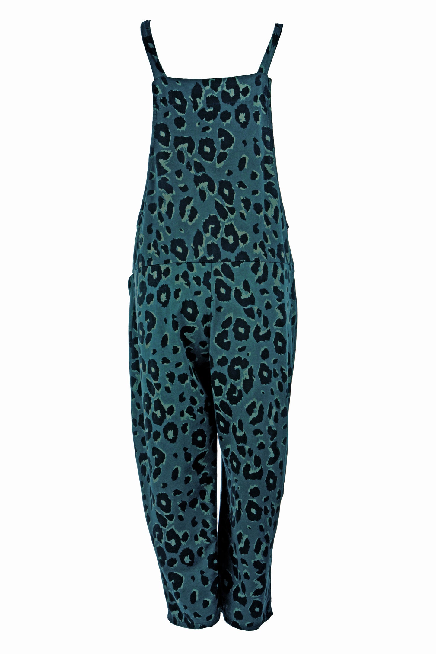 Leopard Jersey Dungarees