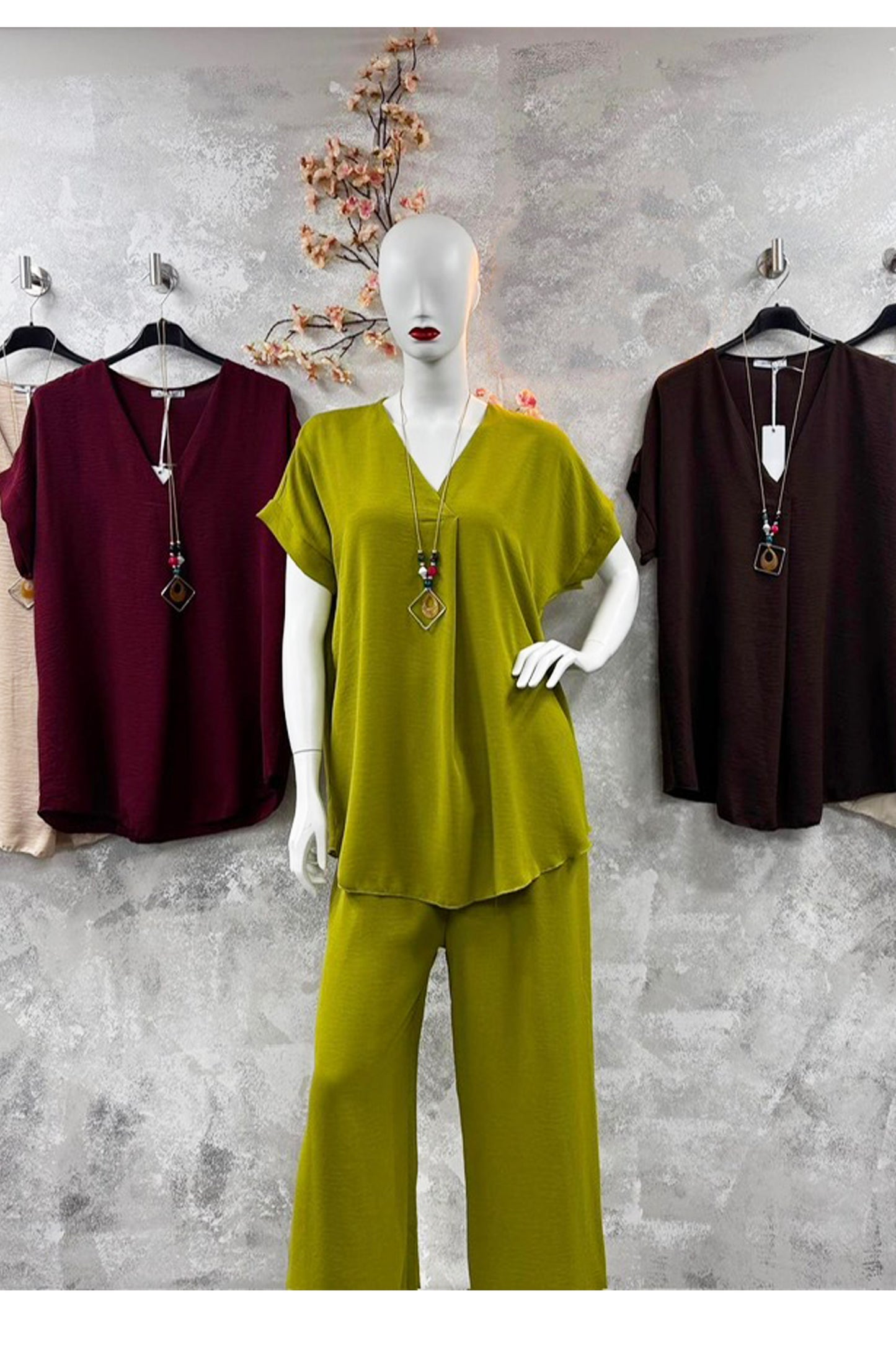 V Neck Necklace Top