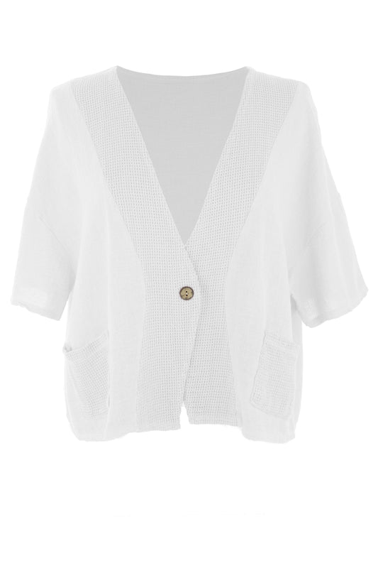 Mesh Detail Teabag Jacket