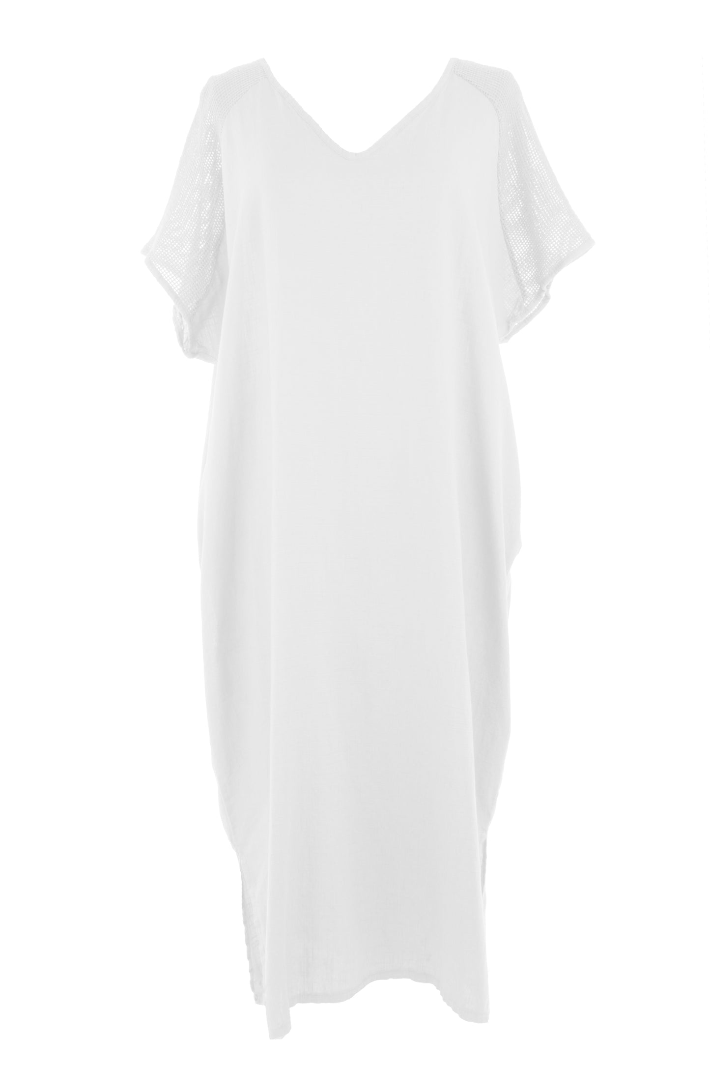 Tie Back Linen Dress