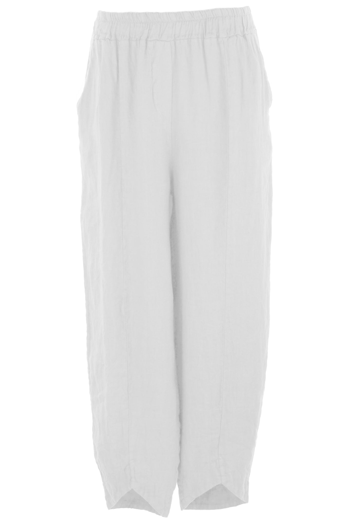 Hi Low Ankle Linen Trouser