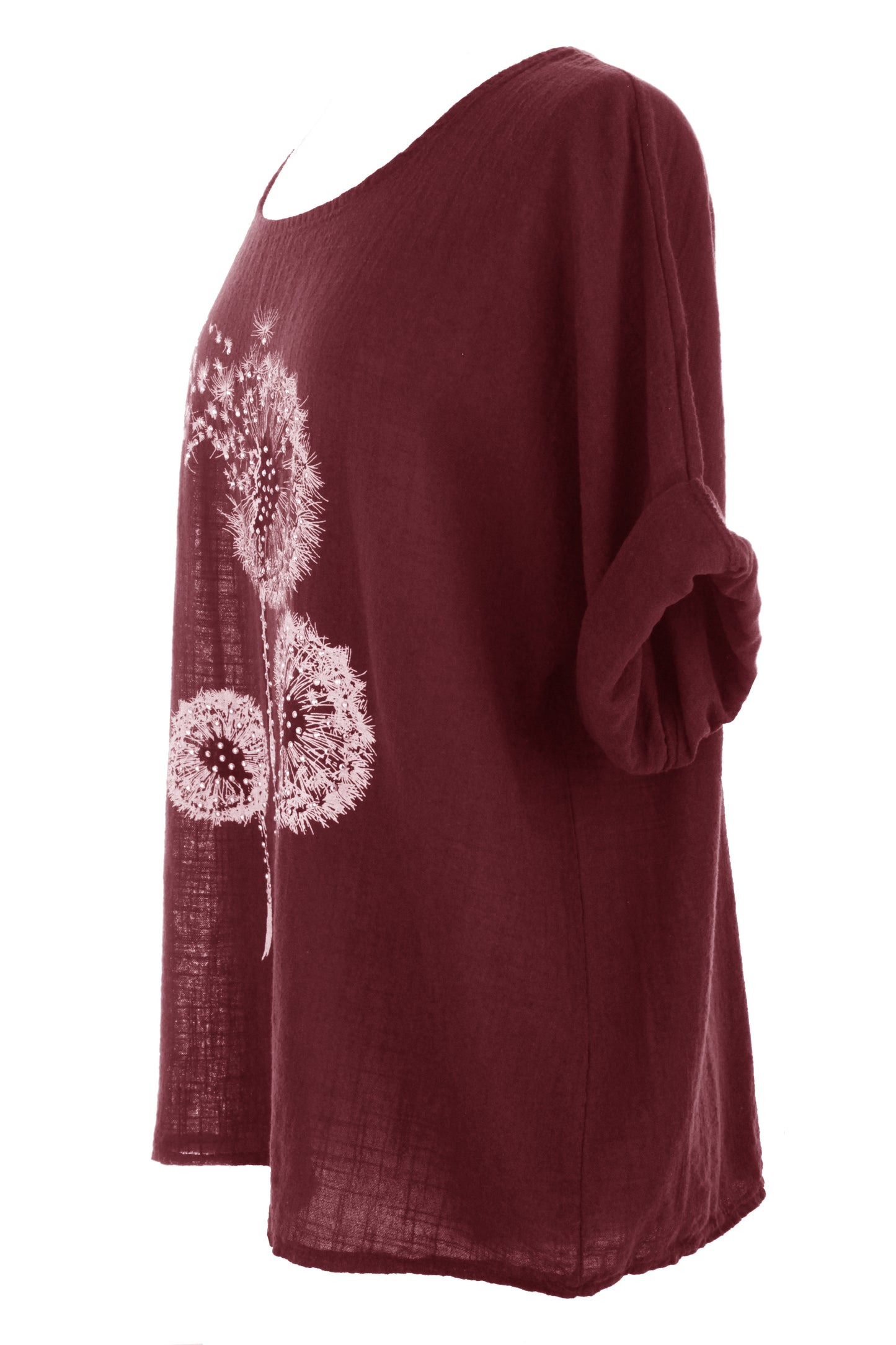 Dandelion Floral Print Cotton Top