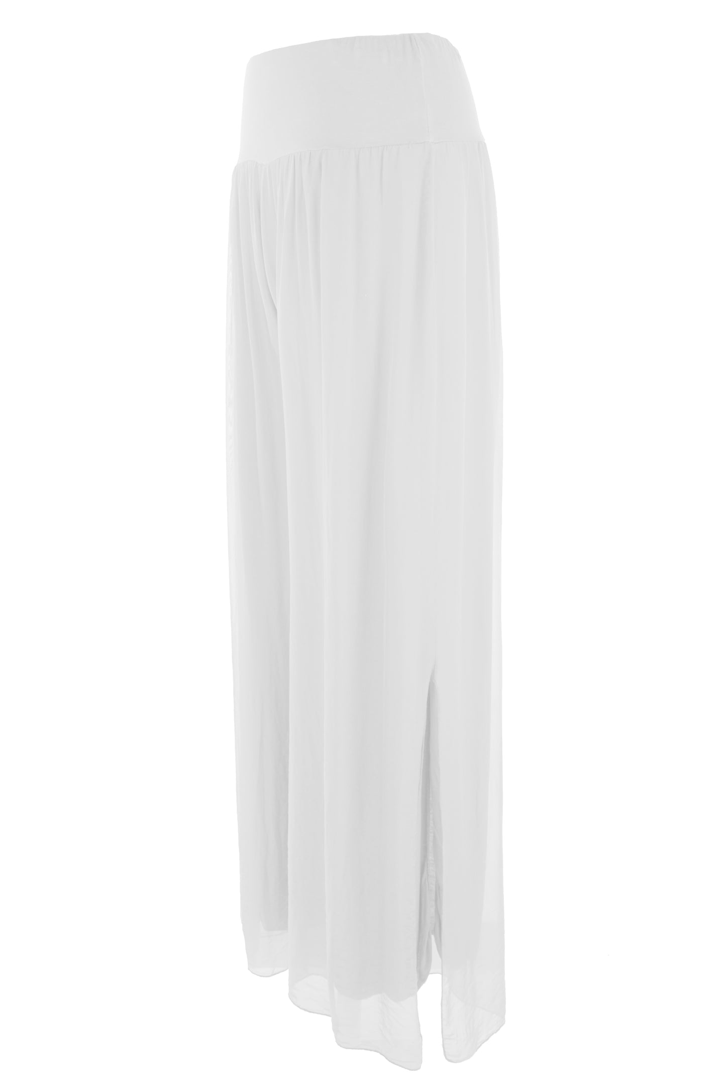 Wide Leg Silk Trouser