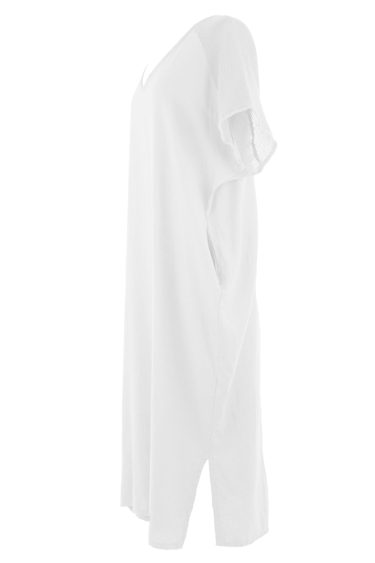 Tie Back Linen Dress