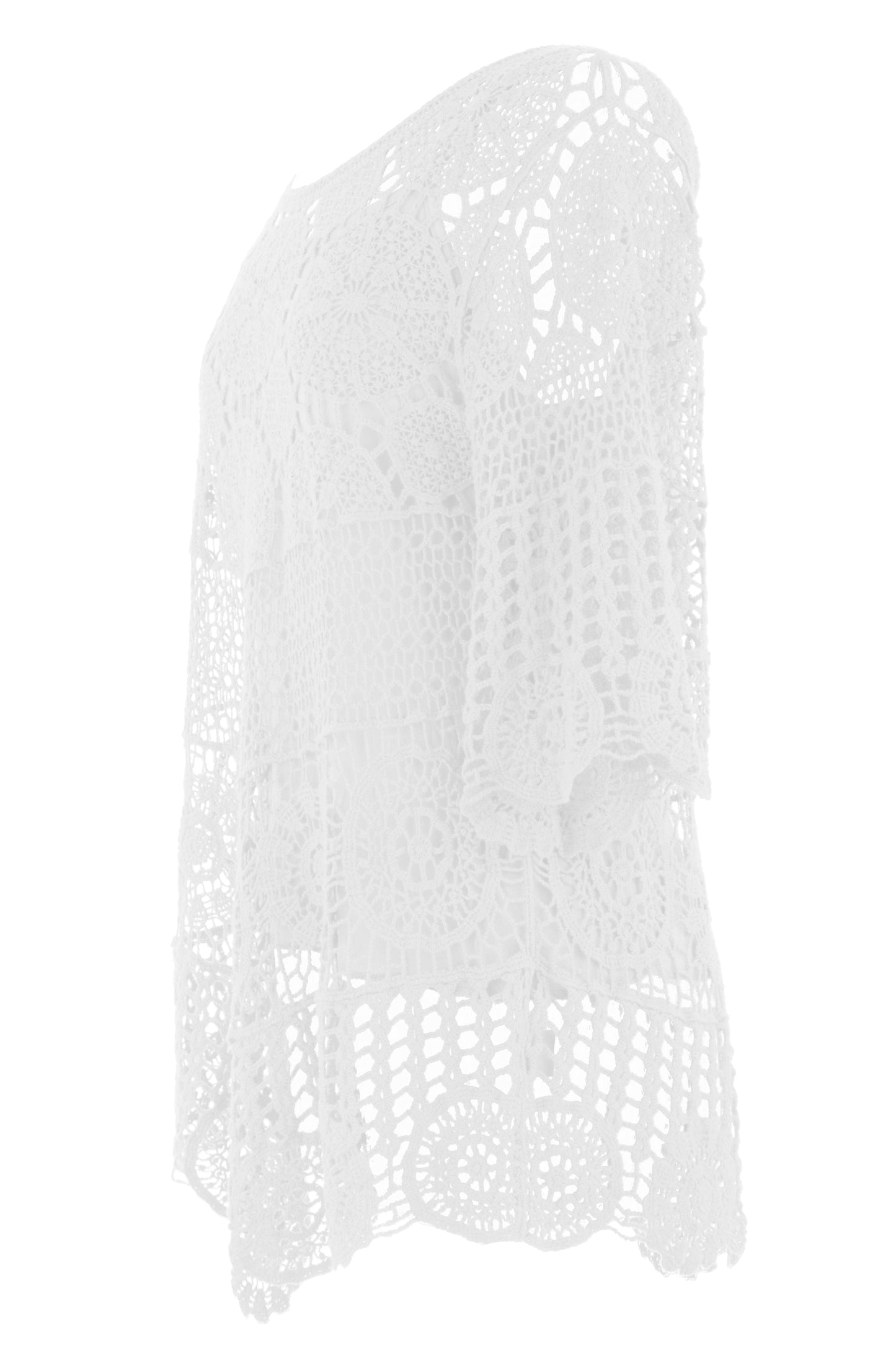 Scoop Hem Crochet Top