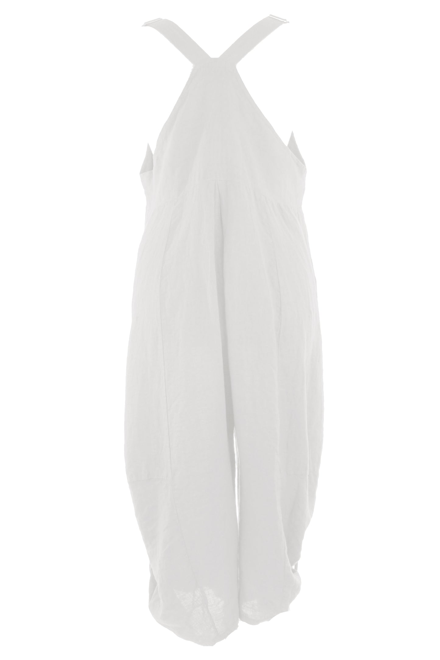 Flap Pocket Linen Jumpsuit