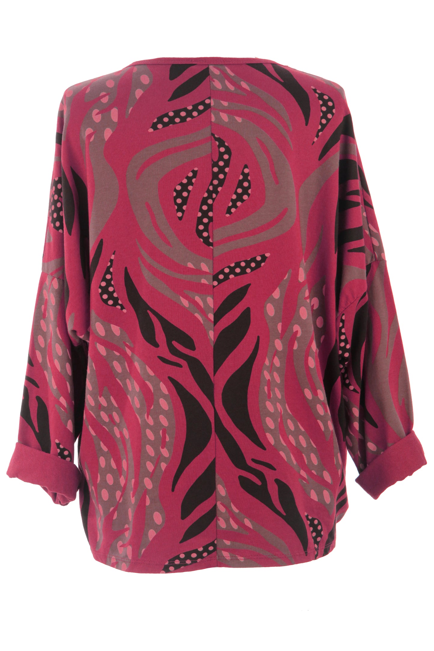 3 Button Printed Top