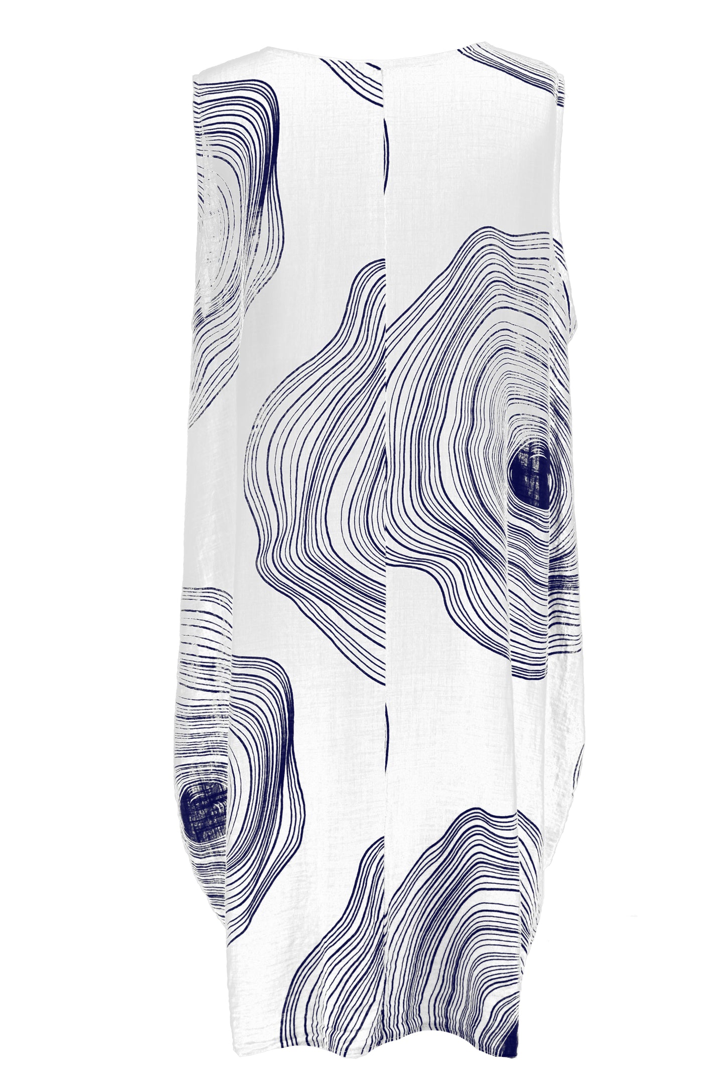 Tree Trunk Print Cotton Dress