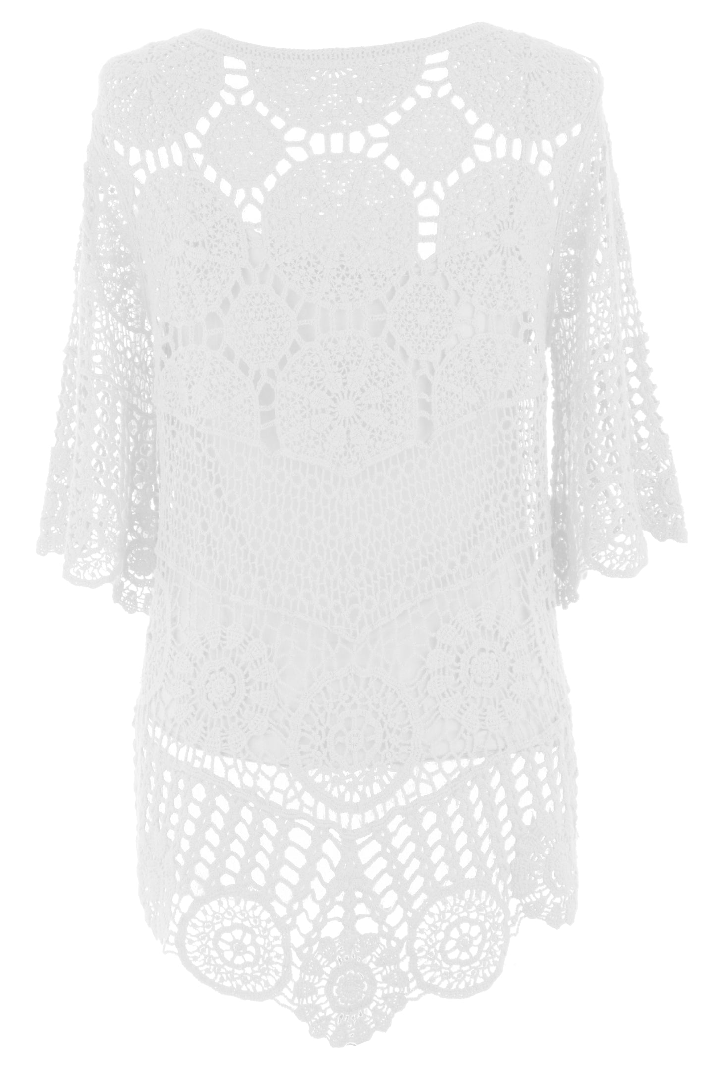 Scoop Hem Crochet Top