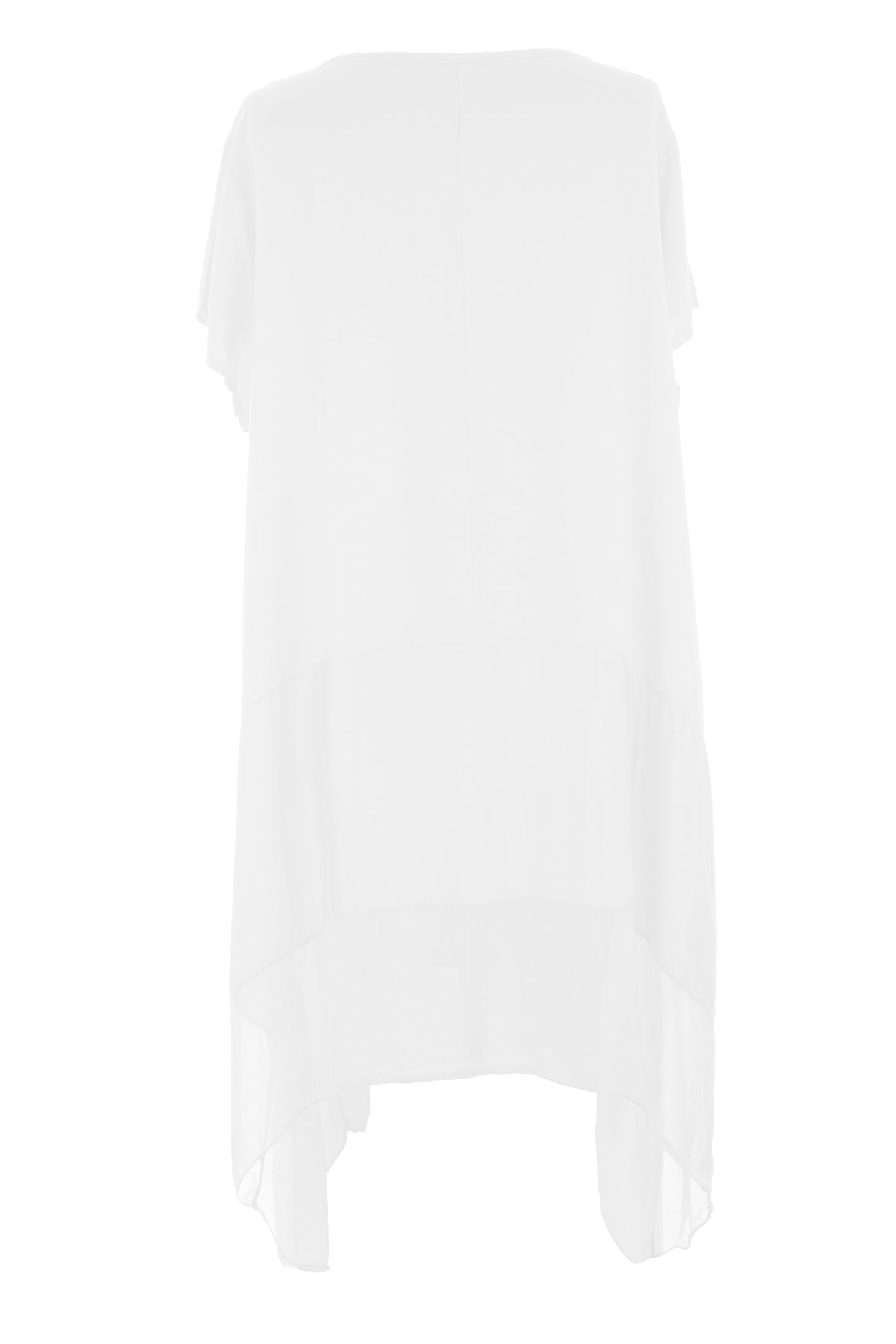 Silk Panel Tunic Dress