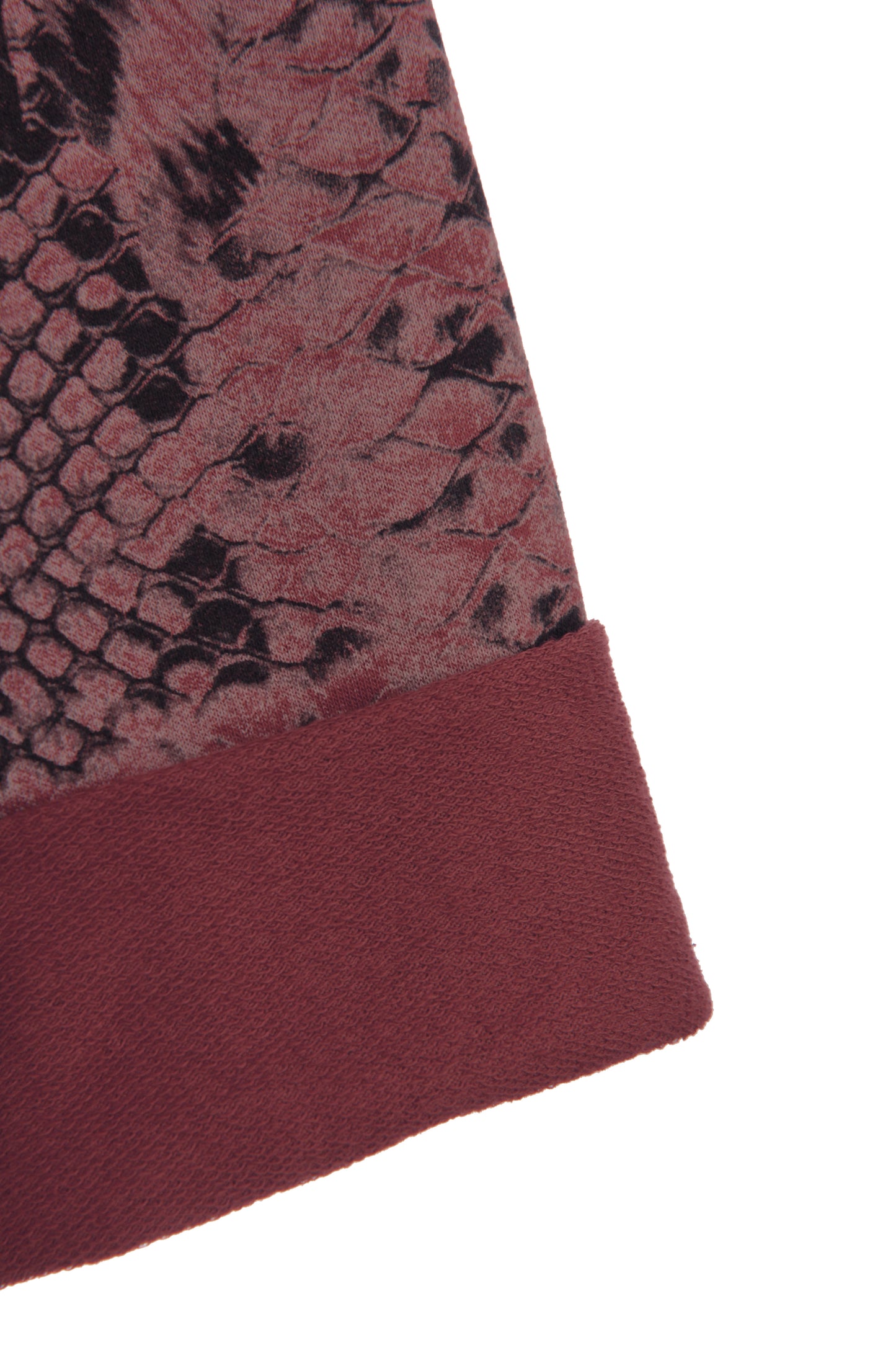 Abstract Leopard Print Cowl Neck Dress