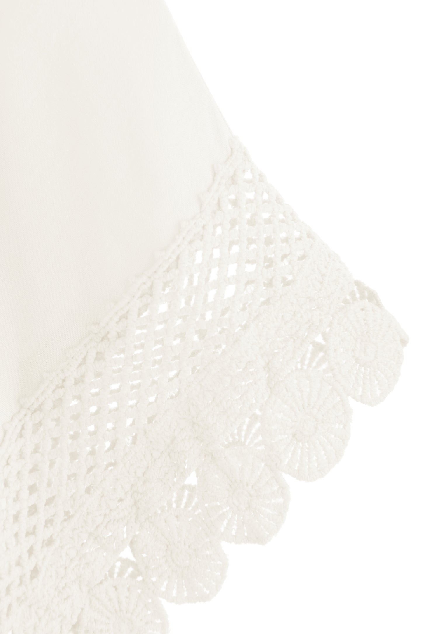 Crochet Trim Kaftan Top