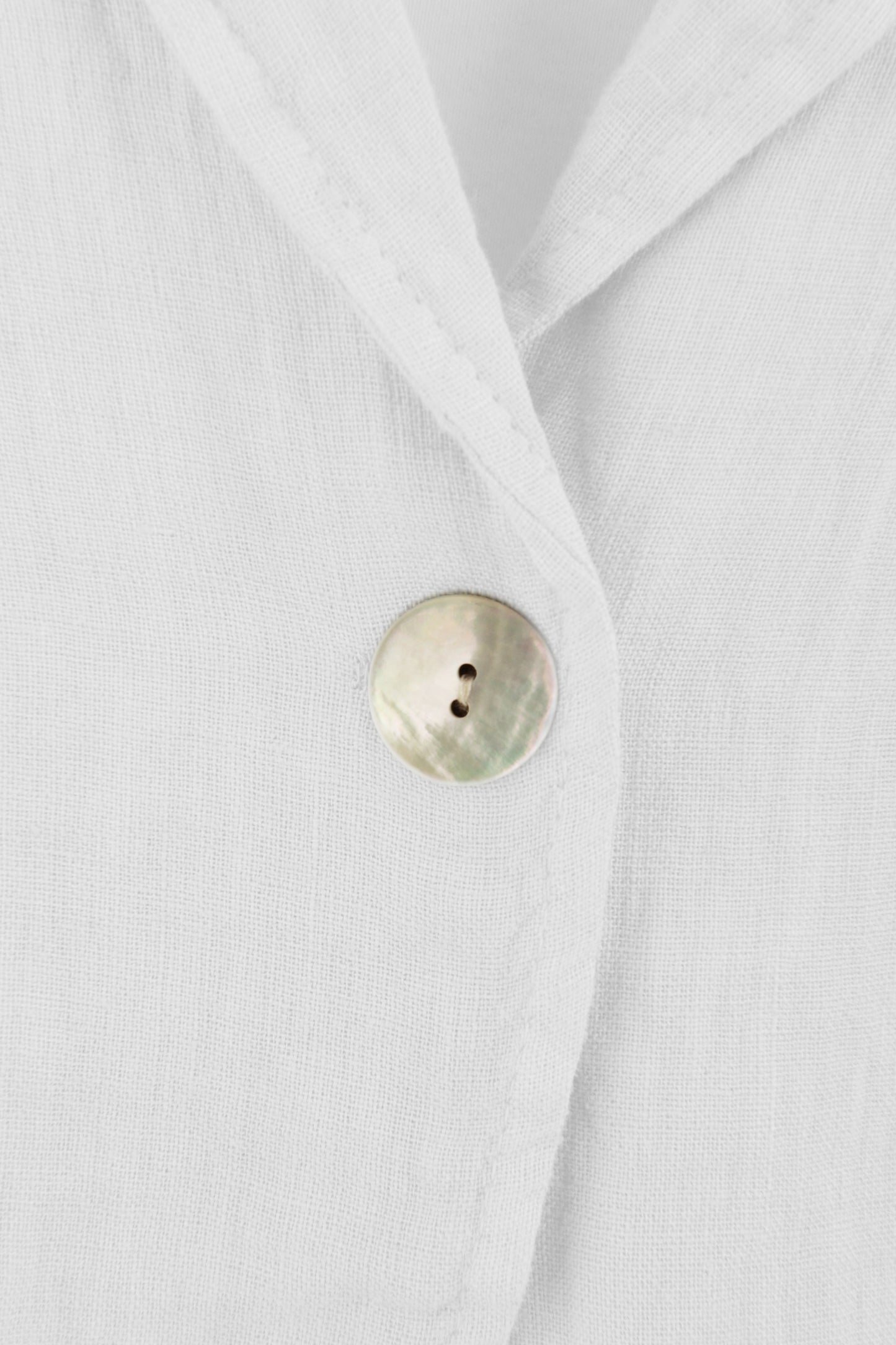 One Button Linen Jacket