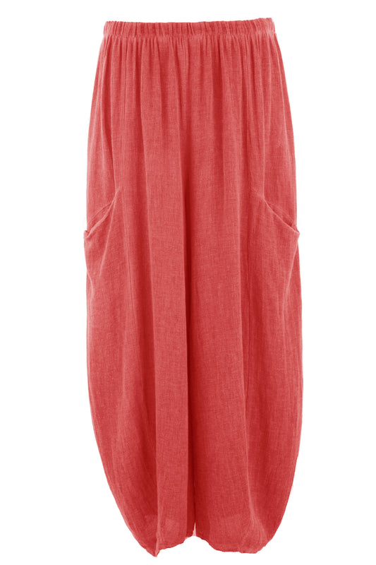 2 Slit Pocket Teabag Linen Trouser