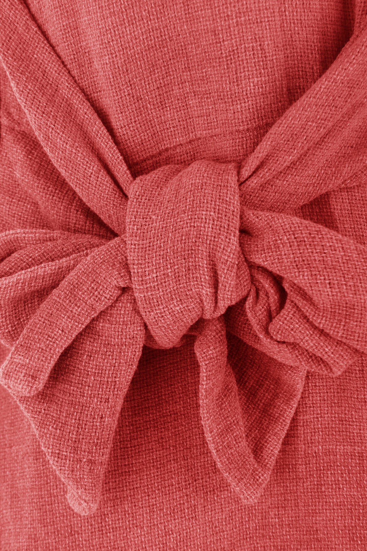 Side Tie Hopsack Linen Top
