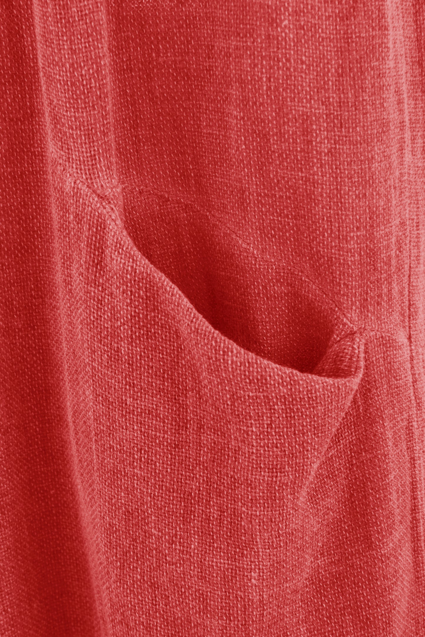 2 Slit Pocket Hopsack Linen Trouser