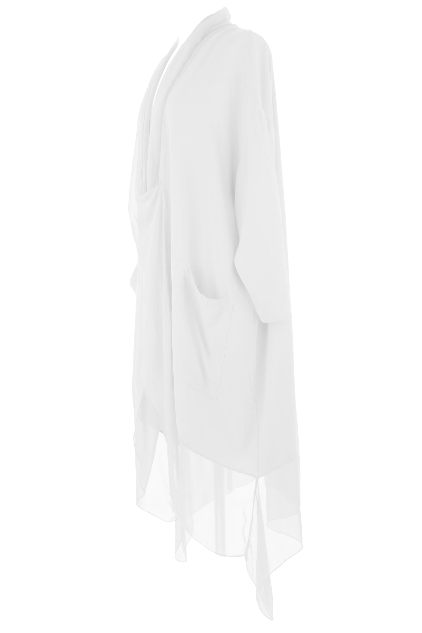 Crossover Silk Panel Tunic