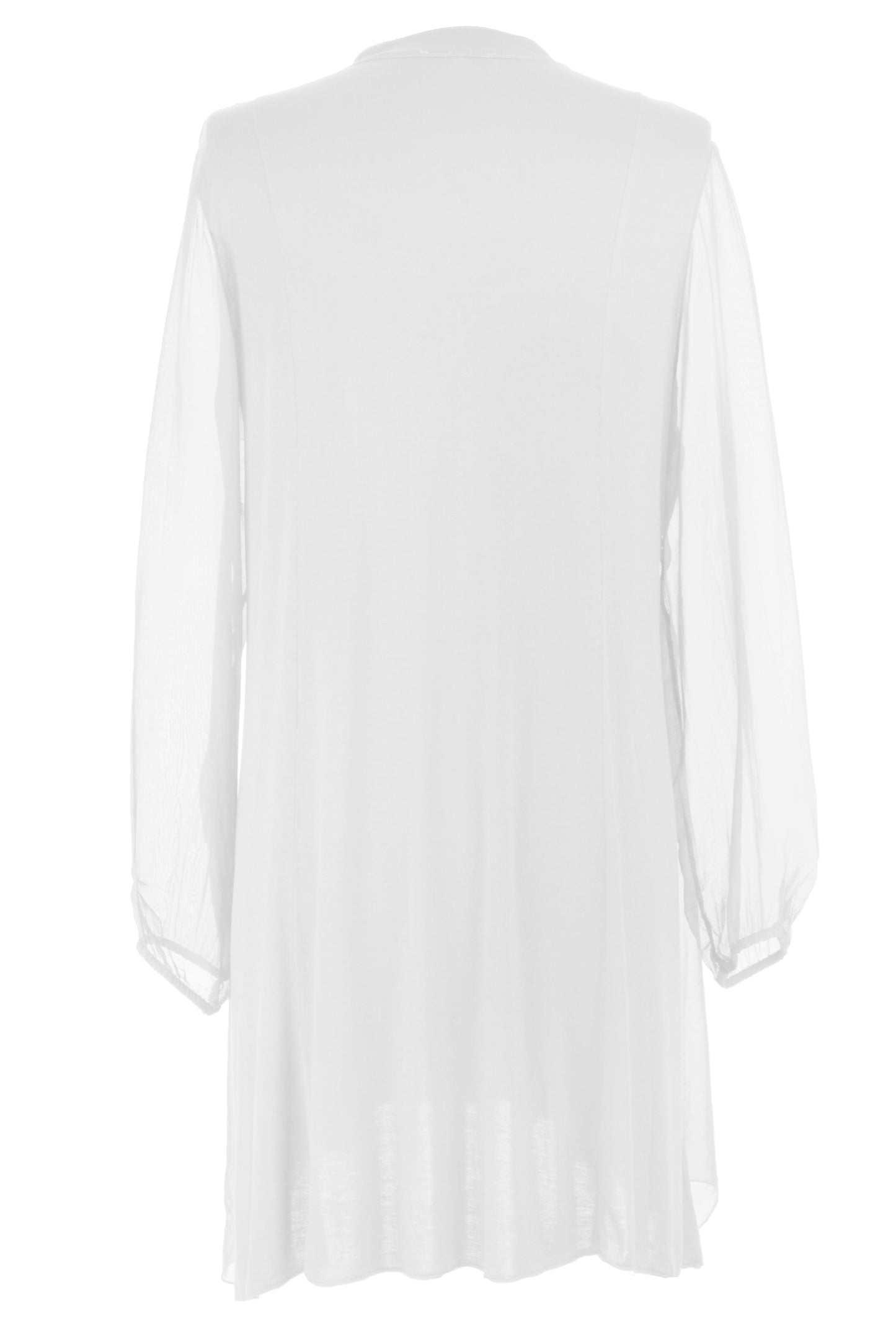 Frill Tassel Silk Blouse