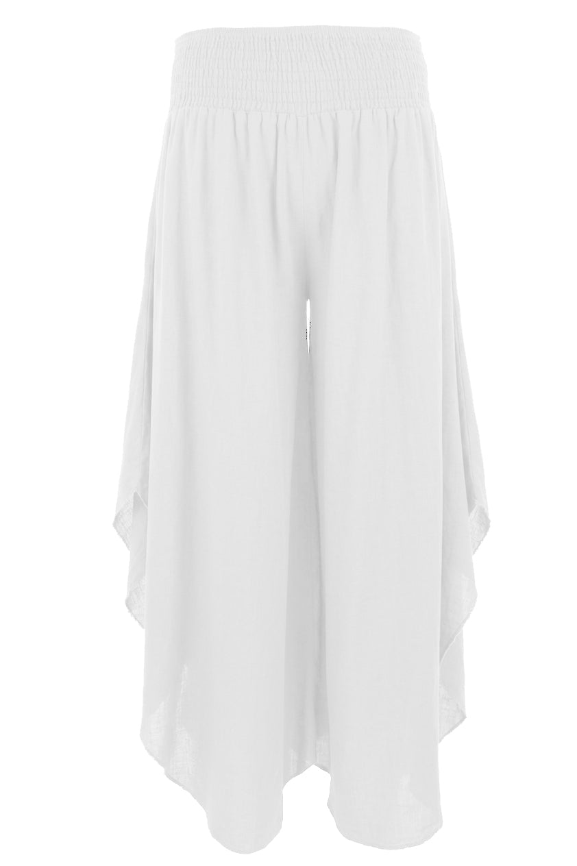 Side Split Linen Trouser