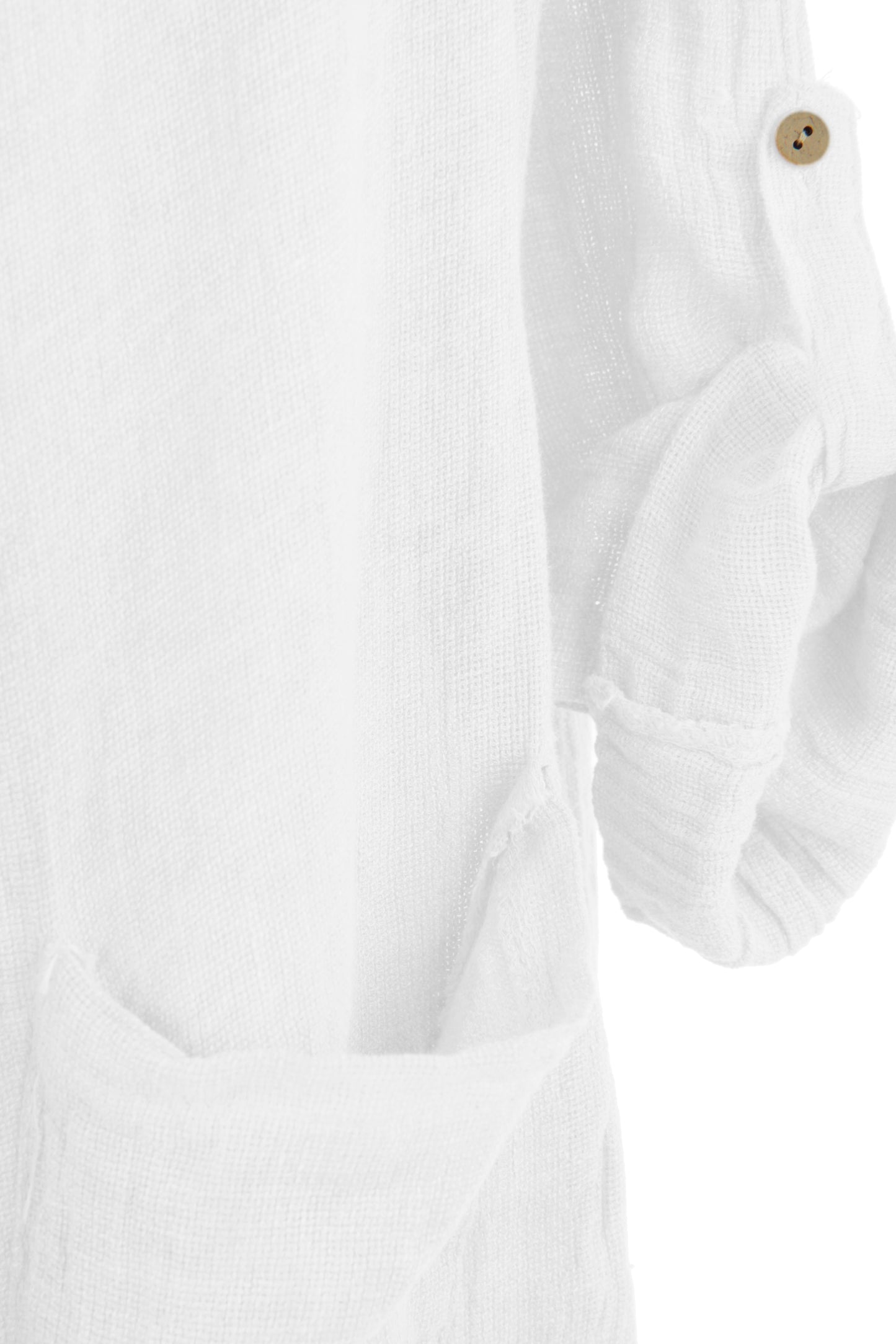 Drawstring Teabag Linen Jacket