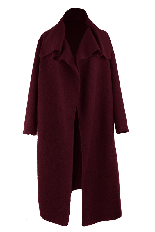 Plain Boucle Coat