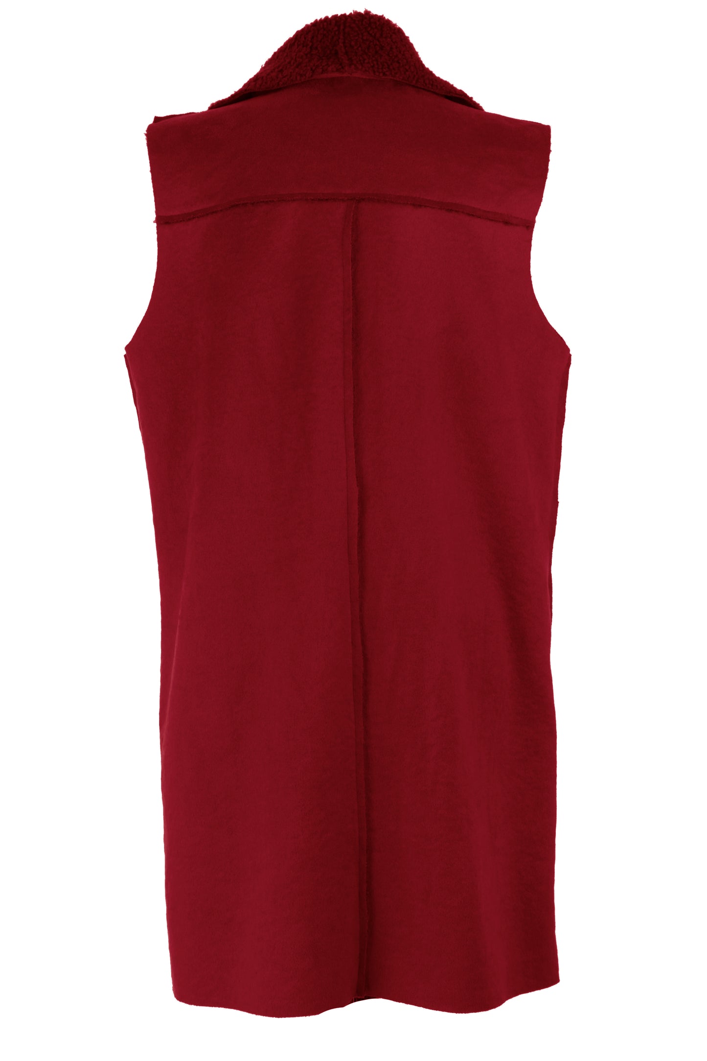 Waterfall Faux Suede Gilet