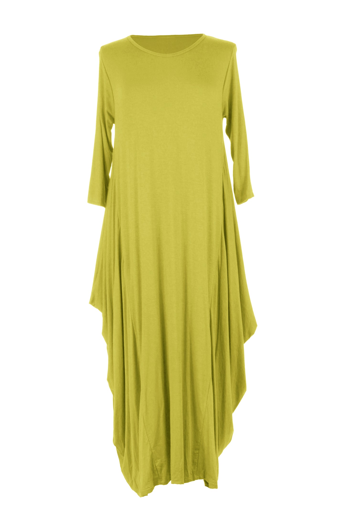 3/4 Sleeve Draped Dress