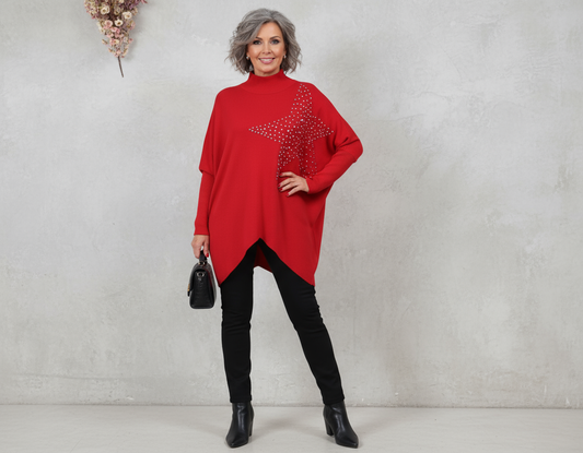 Diamond Star Knit Jumper