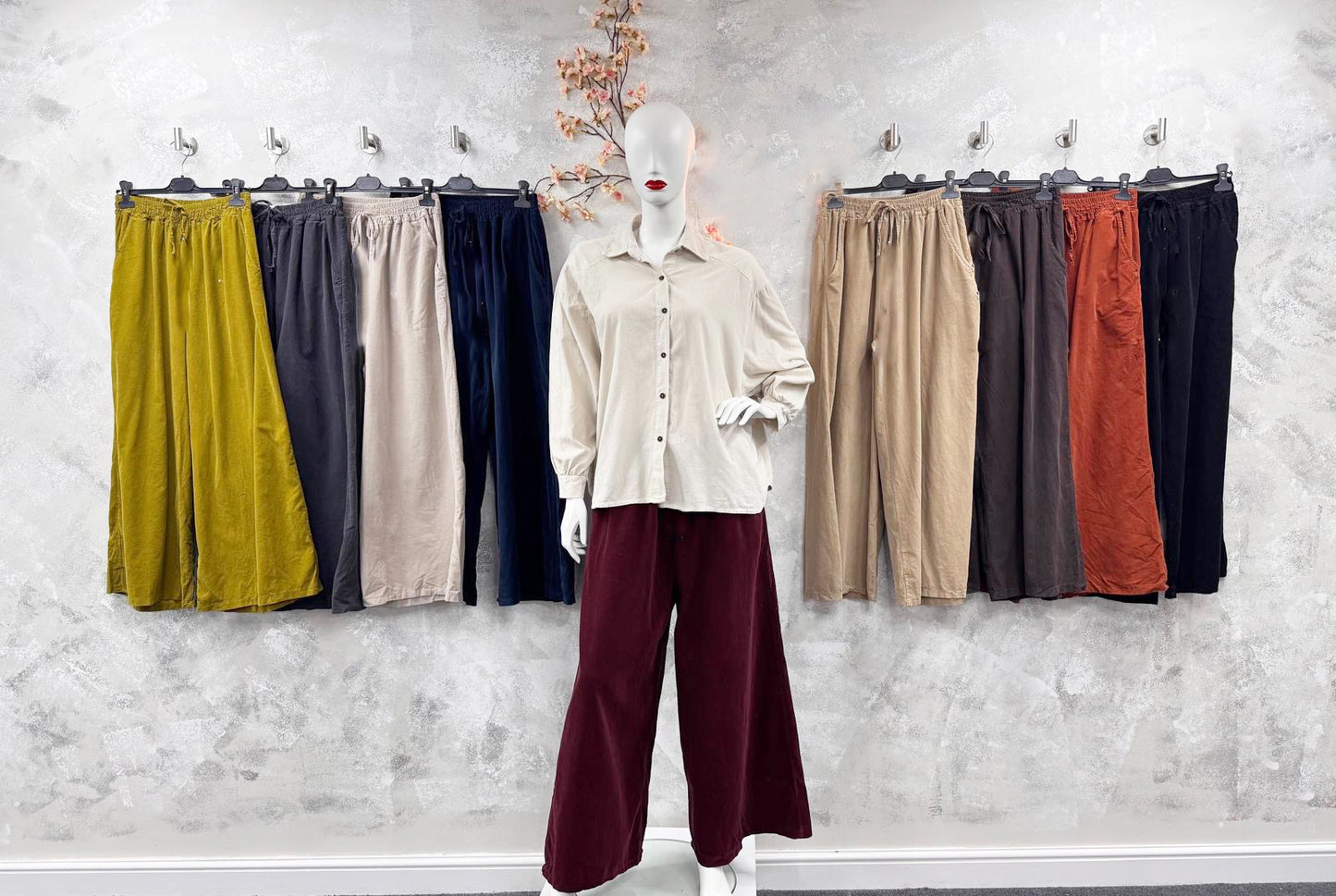 Wide Leg Corduroy Trouser