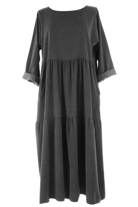 Corduroy Tiered Midi