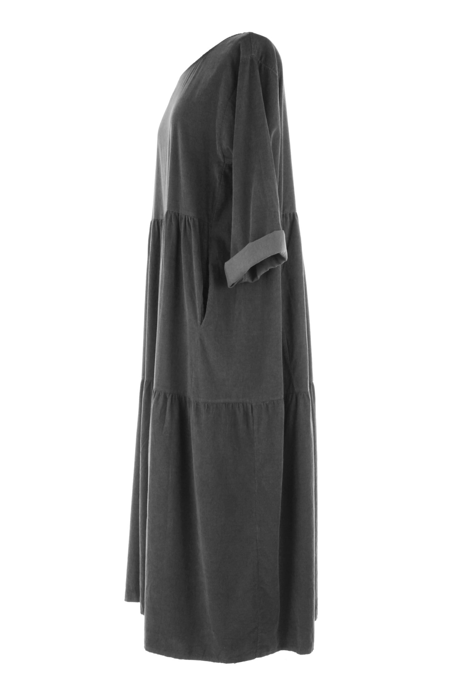 Corduroy Tiered Midi