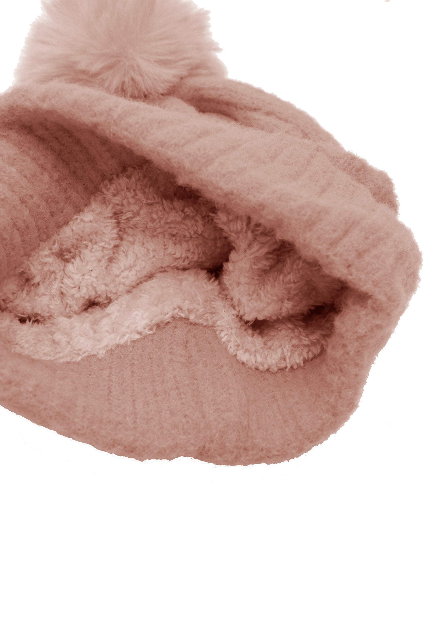 Stripe Cable Knit Beanie