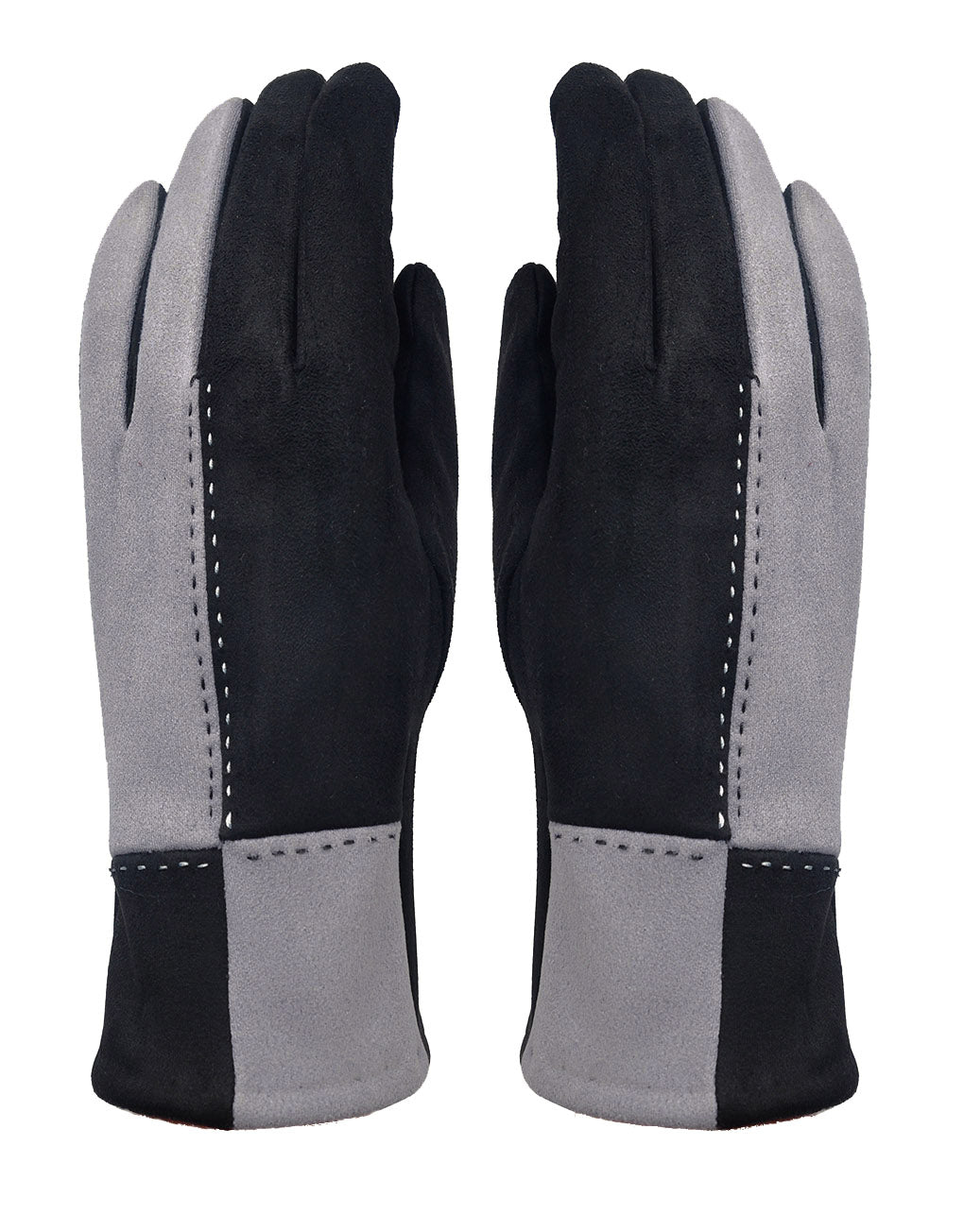 Patch Suede Gloves